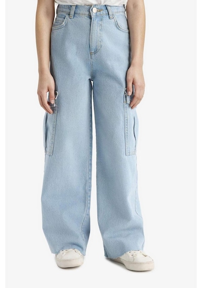 Defacto Kız Çocuk Wide Leg Kargo Geniş Paça Jean Pantolon E5878a825aunm63 Mavi Defacto Kız Çocuk Wide Leg Kargo Geniş Paça Jean Pantolon E5878a825aunm63 Mavi
