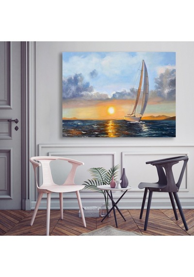Yağlı Boya Tablo %100 El Yapımı Home In Joy 94Cmx75Cm (507015493)