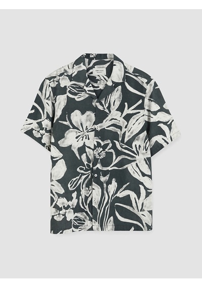 Lcw Vision Siyah Regular Fit Desenli Erkek Gömlek