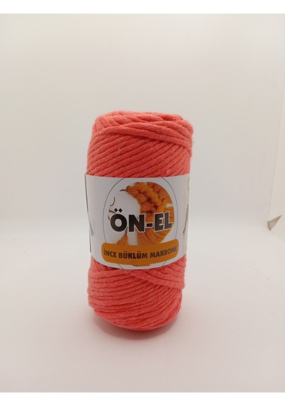 Ön-el Büklüm Taranabilir Makrome İpi - 250 Gr - Pembe
