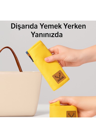 Aibar Taşınabilir Güvenli Mama Sandalyesi - Taşıma Keseli