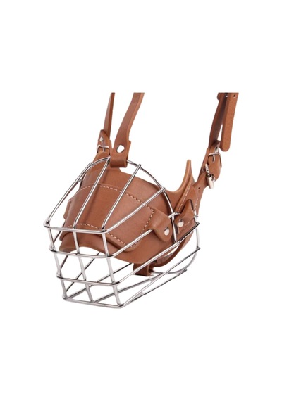 Pasha Pet Metal Deri Köpek Ağızlığı S - 30 Cm