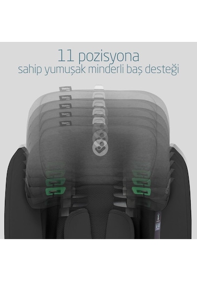 MaxiCosi Titan Pro ISize Adac'lı 936 Kg Çocuk Oto Koltuğu Authentic Black