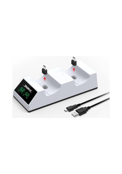 Ps5 Dobe Dual Dock Gamepad Göstergeli Şarj Stand Tp5-0508