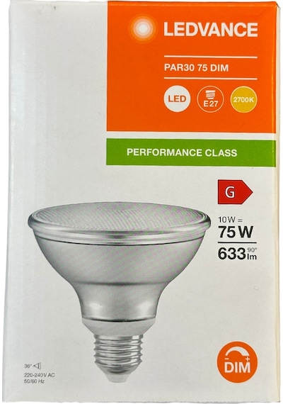 Osram Ledvance 10w 75w 2700k Sarı Işık Par30 E27 Duylu Dim Edilebilir Led Spot 10 Adet