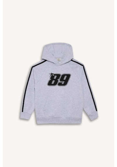 Defacto Erkek Çocuk Kapüşonlu Baskılı Sweatshirt F1967a825augr400 Gri