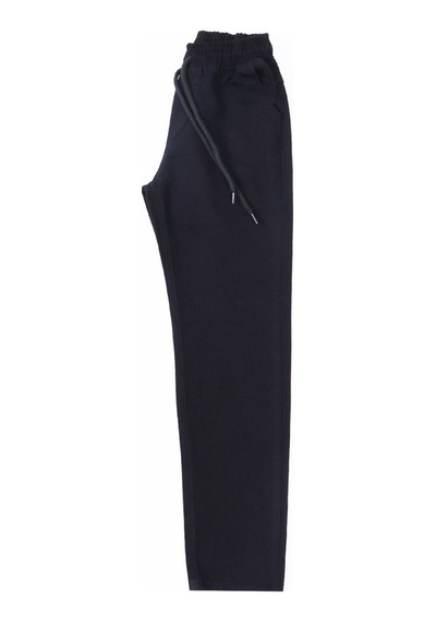 Hçm Çocuk Unisex Okul Pantolonu Beli Lastikli Siyah