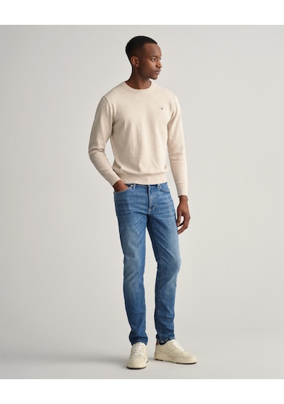Gant Erkek Mavi Extra Slim Fit Jean Pantolon Düz 1000178 Mavi