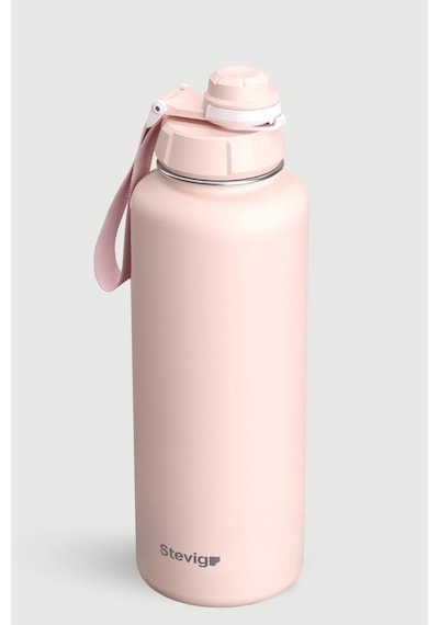 Stevig 1 Hand Leak-proof Sızdırmaz Çelik Termos 1500 Ml Icy Pink St-255 Pembe