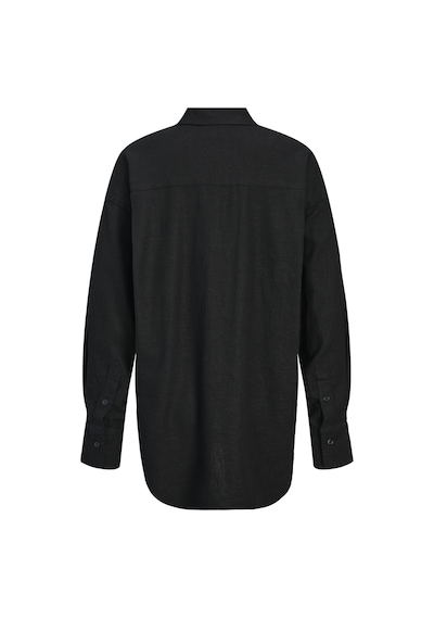 Jack & Jones Kadın Keten Karışımlı Gömlek - Jamie - 12269668 Black