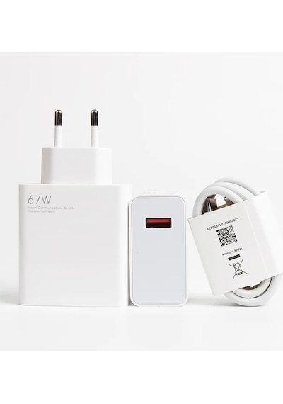 Xiaomi 67 W Turbo Şarj Aleti Şarj Cihazı Type-C Kablo Adaptör Seti (İthalatçı Garantili)