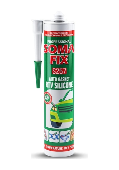 Isı Silikonu Kırmızı Somafix S257 Rtv - 280ml 320gr
