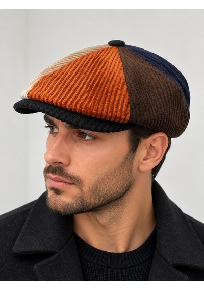Aida Jewelss Modern Kasket Baretta Kışlık Şapka Peaky Blinders Şapka Çok Renkli
