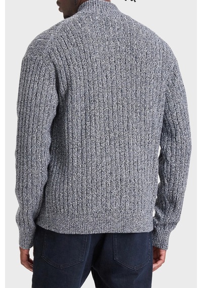 Calvin Klein % 100 Pamuk Dik Yaka Hırka Lv04rh319gcef Erkek Hırka Lv04rh319g Cef Lacivert