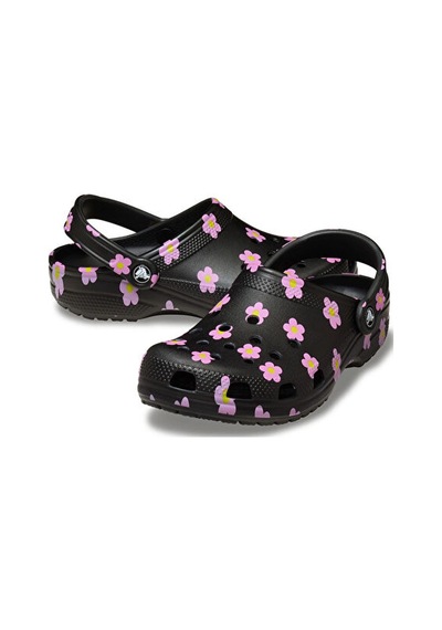 Crocs Classic Flower Clog K Çocuk Terliği 212670-001siyah Siyah