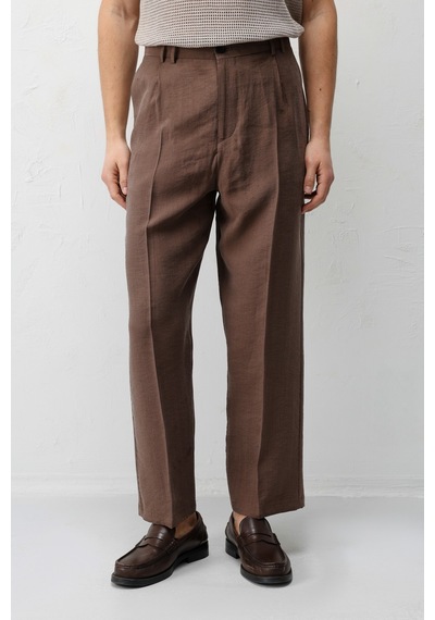 Antioch Lyocell Relaxed Fit Pileli Erkek Pantolon Kahve