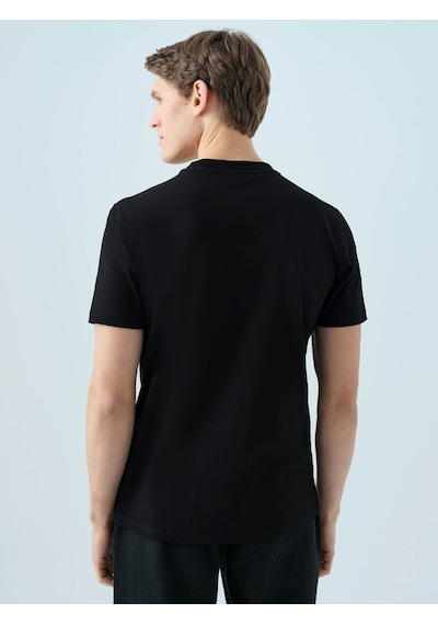 Loft Regular Fit Siyah Erkek T-shirt Lf2039588 Siyah