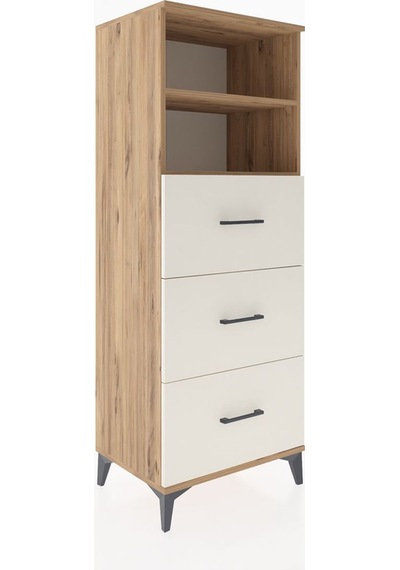 Hyperion Dolap 2 Raflı 3 Çekmeceli 60x44x163 Çam-aytaşı Çam