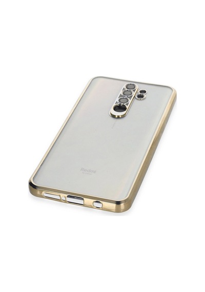 Xiaomi Redmi Note 8 Pro Kılıf Razer Lensli Silikon - Gold Altın