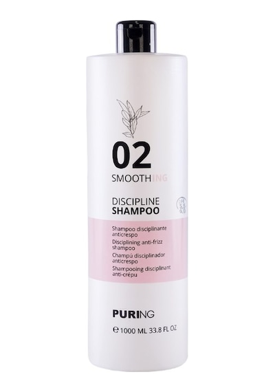 Purıng 02 Smoothing Kabaran Saçlar İçin Keratin Ve Zeytinyağlı Elektriklenme Karşıtı Şampuan 1000ml Kıvırcık / Dalgalı
