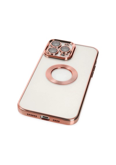 Apple Uyumlu iPhone 14 Pro Kılıf Slot Silikon - Rose Gold 0.2M-Çok Renkli