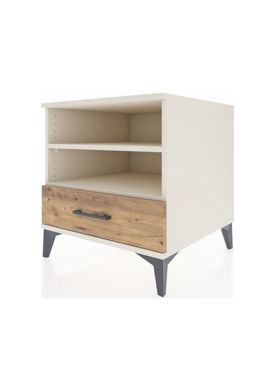 Kronos Komodin 2 Raflı Tek Çekmeceli 60x59x64 Aytaşı-çam Aytaşı