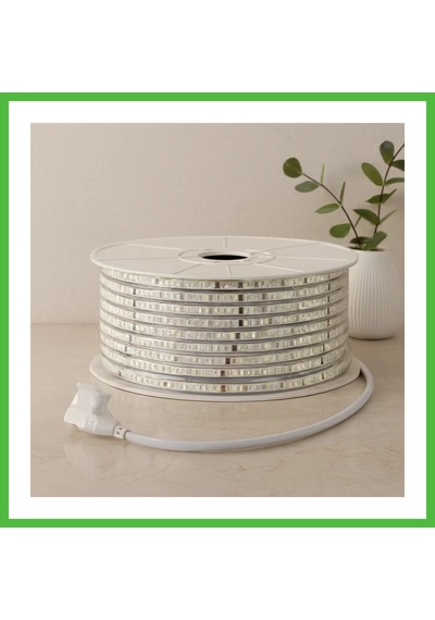 Vaveni Dış Mekan 220v Şerit Led 120led 100m 3000k / Günışık Arz Çok Renkli
