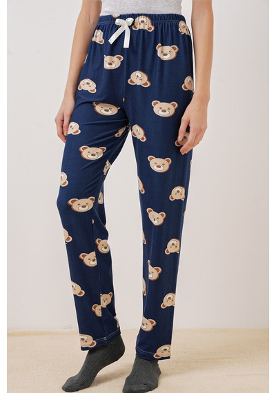 Bigdart 4323 Desenli Pijama Altı - F. Lacivert