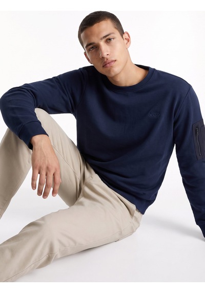Jeep Lacivert Erkek Sweatshirt J5wm-swt7390 Koyu Lacivert
