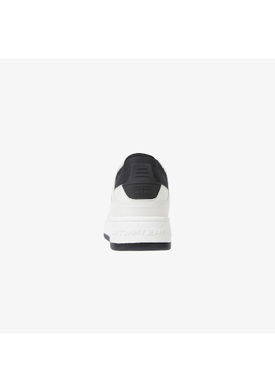 Tommy Hilfiger Tommy Jeans Basket Retro Erkek Siyah Sneaker Düz Em0em01508 Siyah