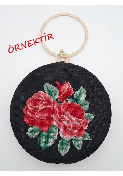 Angel Çanta Aksesuar Abiye Çanta Kalıbı Altı Köşe Light Gold Metalli