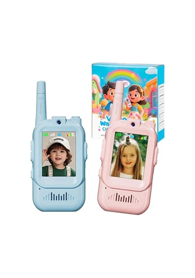 Görüntülü Şarjlı Çocuk Telsiz 2 Li Video Walkie Talkie
