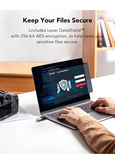 Lexar Jumpdrive Fingerprint F35 Pro 128 Gb Usb 3.0 Flash Sürücü,
