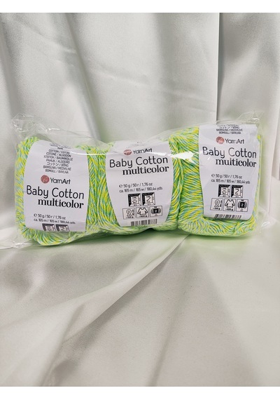 Baby Cotton Multicolor El Örgü İpi 3 Adet - 5206