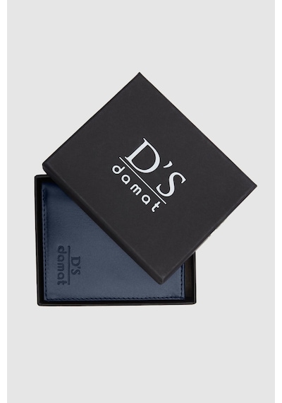 D's Damat Ds Damat Lacivert Düz Kutulu Hakiki Deri Cüzdan 2H1119ST237 Lacivert