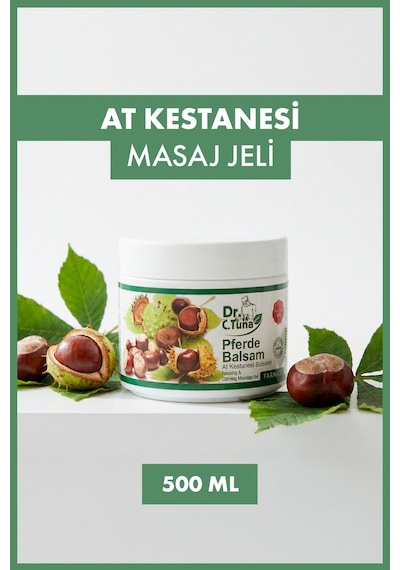 Dr. C. Tuna At Kestanesi Masaj Jeli 500 Ml Mentollü Rahatlatıcı & Ferahlatıcı Balsam