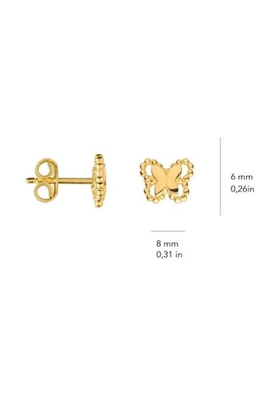 Goldkupe 14 Ayar Altın Kelebek Küpe 1,24 Gr-2186