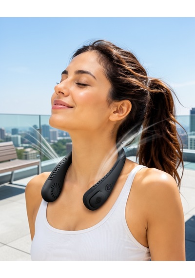Taşınabilir Boyun Fanı 4 Fanlı Turbo Sistem Model: Uczzzbl9boyunfanı-4