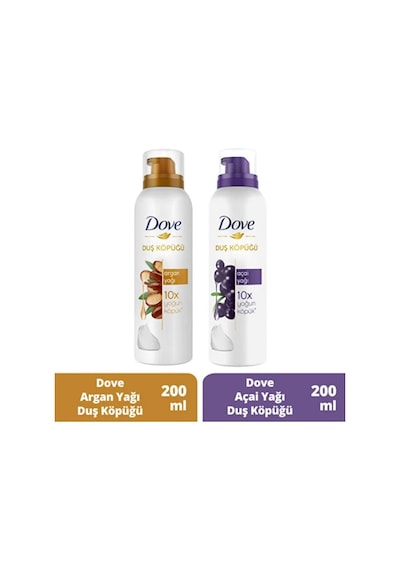 Dove Duş Köpüğü Argan Yağı Ve Açai Yağı 200 Ml PKT.DOVE.046 Diğer