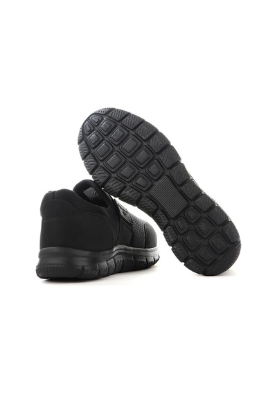 Fort 2023 Anatomik Rahat Esnek Bağcıksız Erkek Sneaker Ayakkabı Siyah