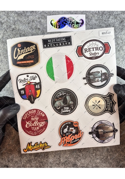 Bdls27 Küçük Boy 10lu Sticker Seti
