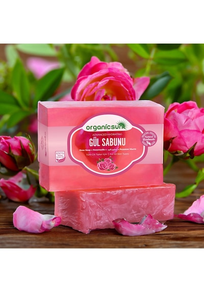 Organicsun Doğal Gül Sabunu 2 x 140 G