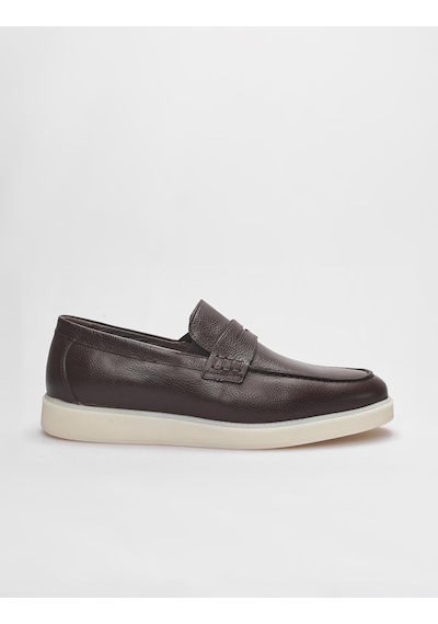 Hakiki Deri Kahverengi Erkek Sneaker Ayakkabı-kahverengi Kahverengi