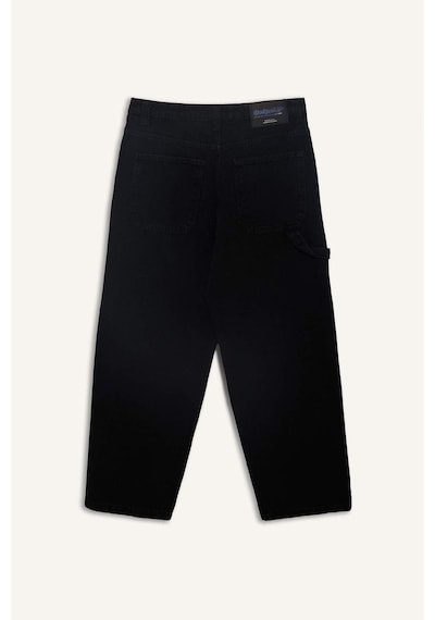 DeFacto %100 Pamuk Skater Fit Geniş Kalıp Yüksek Bel Geniş Paça Siyah Jean Pantolon F3926AX25SMNM40 DeFacto %100 Pamuk Skater Fit Geniş Kalıp Yüksek Bel Geniş Paça Siyah Jean Pantolon F3926AX25SMNM40