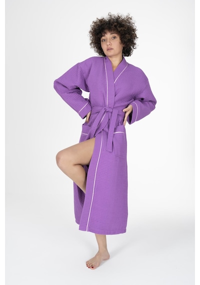 Varol Kaos Serisi Kimono Yaka Pike Bornoz Sabahlık Lila-xxl LİLA