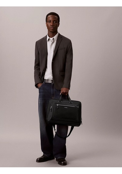 Calvin Klein Erkek Marka Logolu Günlük Kullanıma Uygun Siyah Laptop & Evrak Çantası Lv04d3499g Ub1 SİYAH