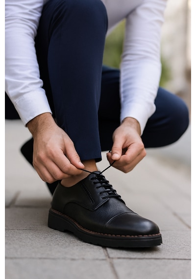 Growish Gr0394 Hakiki Deri İtalyan Tarz Tasarım Eva Yüksek Taban Koku Yapmaz Spor Klasik Ayakkabı Siyah Growish Gr0394 Hakiki Deri İtalyan Tarz Tasarım Eva Yüksek Taban Koku Yapmaz Spor Klasik Ayakkabı Siyah