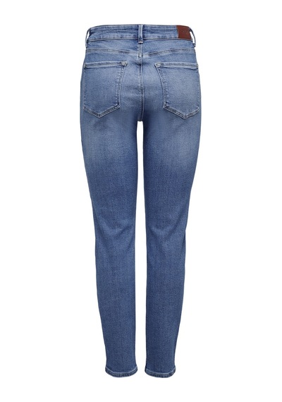 Only Bayan Düz Kesim Yüksek Bel Kot Pantolon 15283925 Mavi
