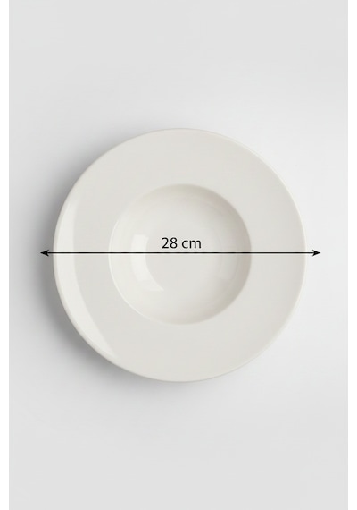 6'lı Valencia Makarna Tabağı 28cm Krem Rinart