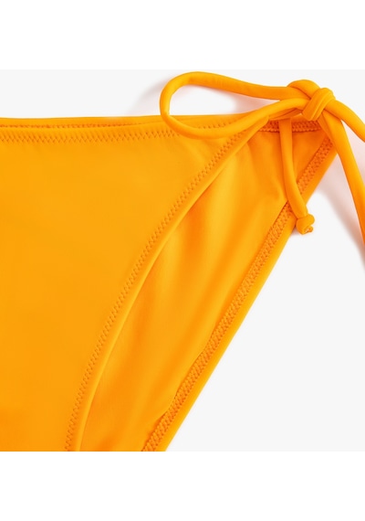 Koton Brazilian Bikini Altı Basic Yanları Bağlama Detaylı Turuncu 4sak00143mm Turuncu